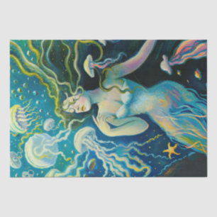 Vintag Mermaid Wall Decke Mermaids Sea Nymph Seidenpapier