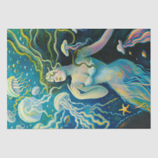 Vintag Mermaid Wall Decke Mermaids Sea Nymph Seidenpapier