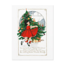 VINTAG MERRY CHRISTMAS POSTCARD