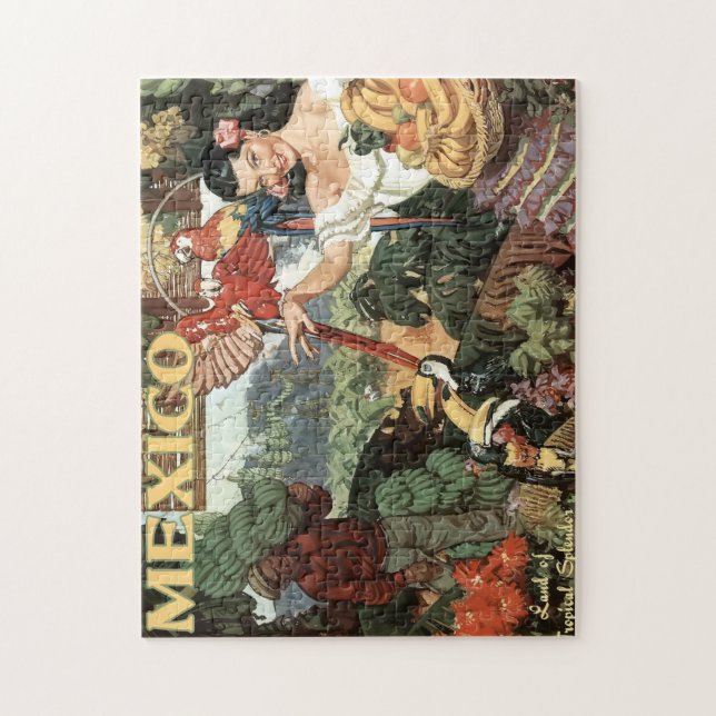 Vintag Mexico Reiseplakat Puzzle (Vertikal)