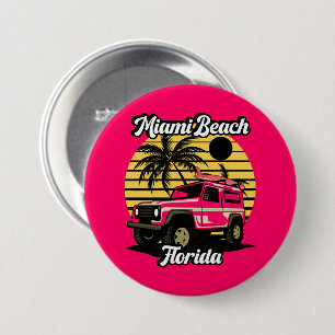Vintag Miami Beach Florida Button