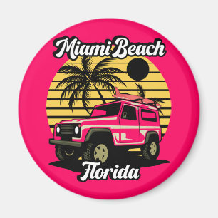 Vintag Miami Beach Florida Magnet