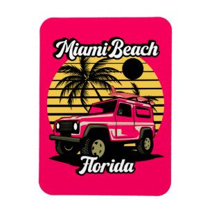 Vintag Miami Beach Florida Magnet