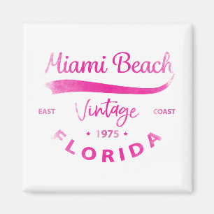Vintag Miami Beach, Florida, Ostküste Magnet