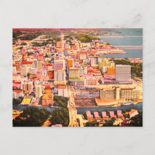 Vintag Miami, FL (Downtown 1960s) MIA Florida Postkarte