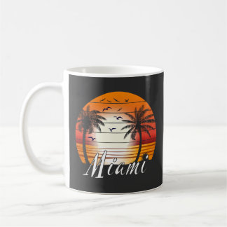 Vintag Miami Florida Palm Trees Summer Beach Kaffeetasse
