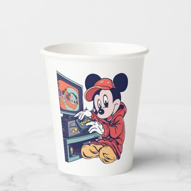 Vintag Mickey Pappbecher (Vorderseite)