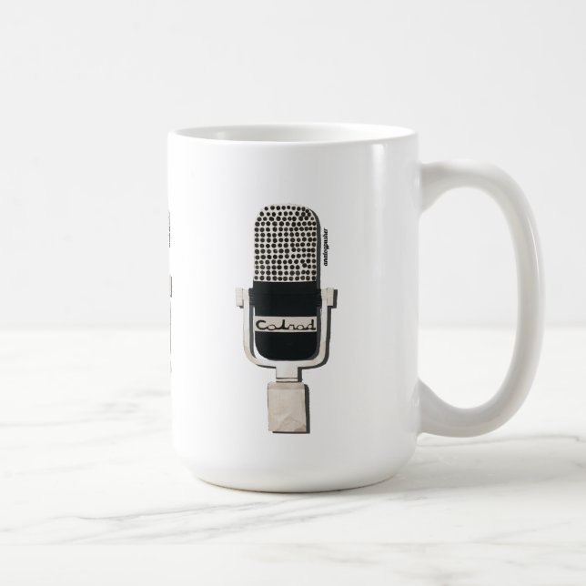 Vintag Microphone Tasse RCA Calrad Elgin (Rechts)