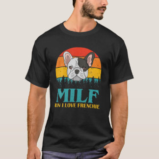 Vintag MILF Mann I Liebe Frenchie Funny French Bul T-Shirt