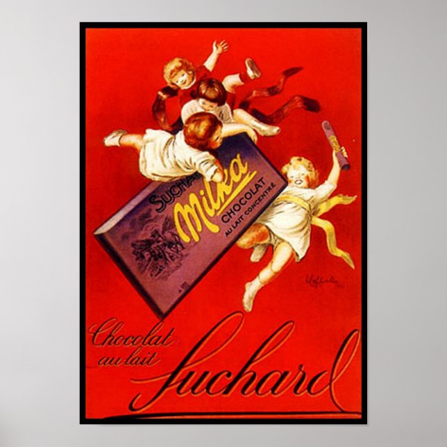 Vintag Milka Chocolate Ad Poster (Vorne)