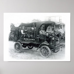 Vintag Millburn Electric Company Truck Poster