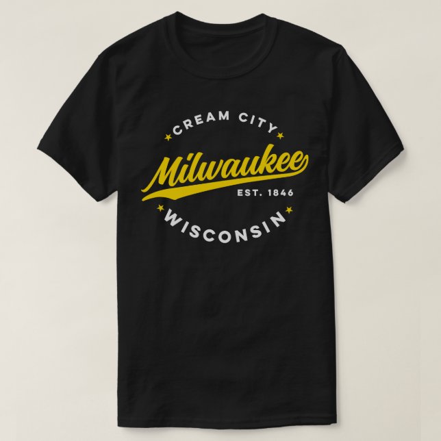 Vintag Milwaukee Wisconsin Cream City USA T-Shirt (Design vorne)