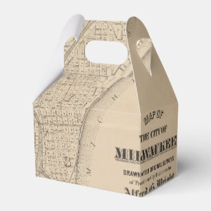 Vintag Milwaukee, Wisconsin Karte Geschenkschachtel