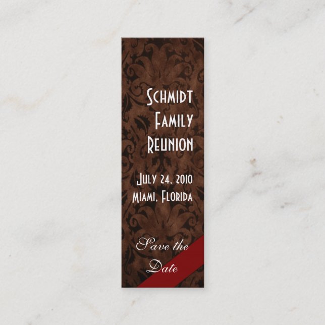 Vintag Mini Visitenkarte (Vorderseite)