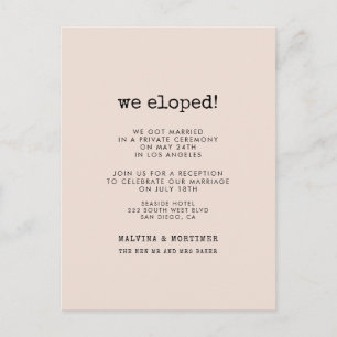 Vintag-minimalistisch-Schreibmaschine Nur verheira Postkarte