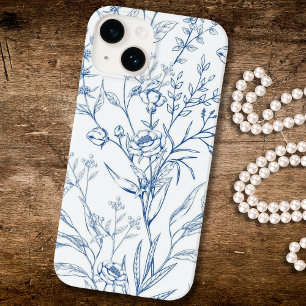 Vintag Minimalistische Blume Case-Mate iPhone 14 Hülle