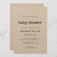 Vintag minimalistische Schreibmaschine Babydusche