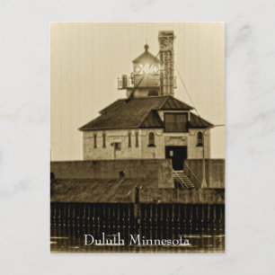 Vintag Minnesota Lighthouse Postkarte