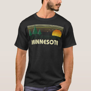Vintag Minnesota Sunset Staat Travel Souvenir T-Shirt