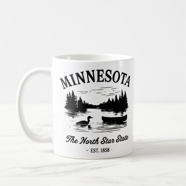Vintag Minnesota Travel Kaffeetasse (Links)