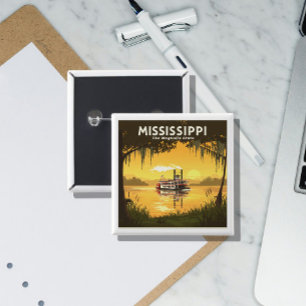 Vintag Mississippi Button