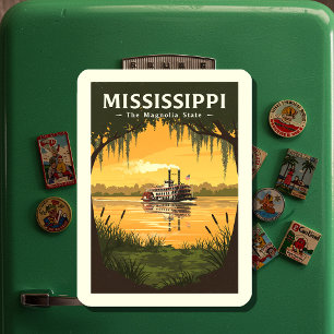 Vintag Mississippi Magnet