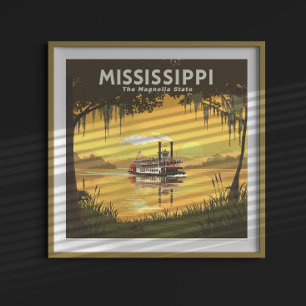 Vintag Mississippi Poster