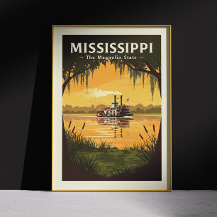 Vintag Mississippi Poster