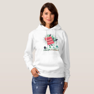 Vintag mit Büchern können Sie Orte gehen. Hoodie