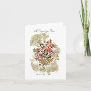 Vintag mit der Blume-Karte gut machen Karte