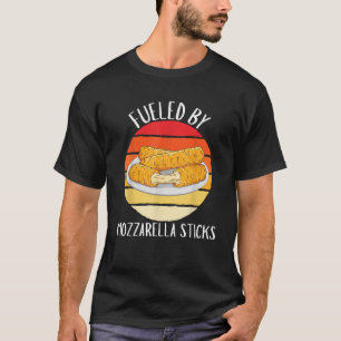 Vintag mit Mozzarella-Stangen-Lebensmittel versorg T-Shirt