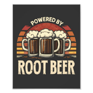 Vintag mit Root Beer Funny Drinking Fotodruck