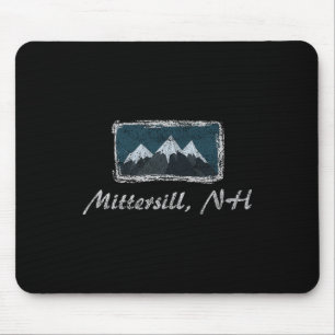 Vintag Mittersill New Hampshire Winter Skifahren Mousepad