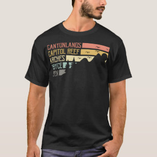 Vintag Moab Souvenir Big 5 Utah Mighty Five Natis T-Shirt