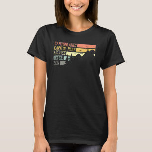 Vintag Moab Souvenir Big 5 Utah Mighty Five Natis T-Shirt