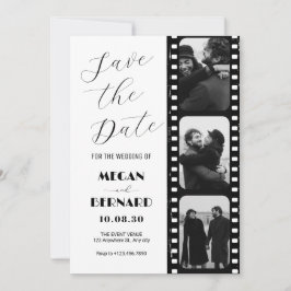 Vintag Moderne Foto-Hochzeit Save The Date