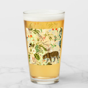 Vintag Moderner Blume Tropischer Jungle Glas