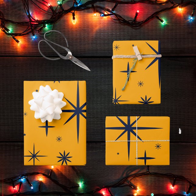 Vintag Modernes Abstraktes Muster Weihnachten Geschenkpapier Set (Von Creator hochgeladen)