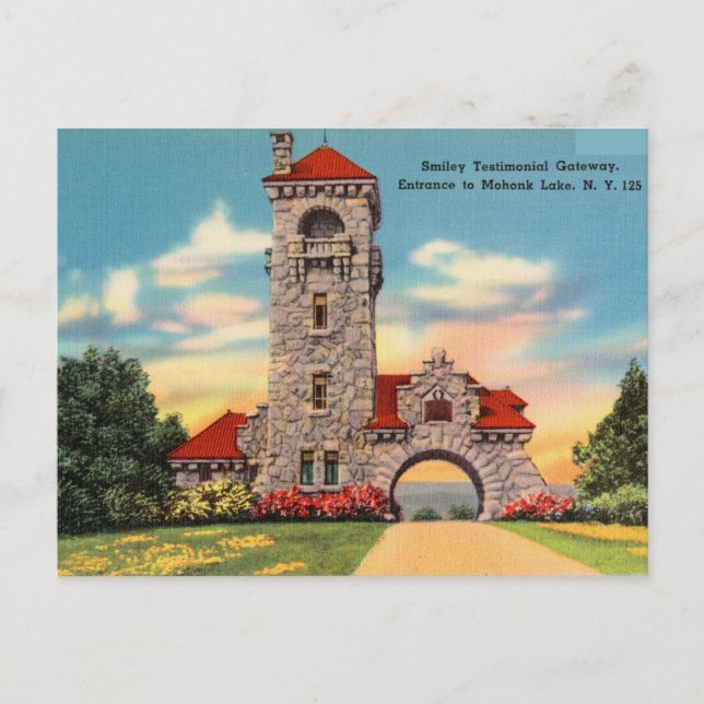 Vintag, Mohonk Lake, New York Postkarte (Vorderseite)