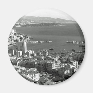 Vintag Monaco Fürstentum Monte Carlo Hafen Jigsa Magnet