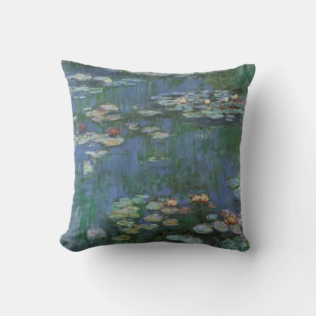 Vintag Monet Water Lilies Kissen (Vorderseite)