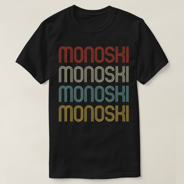 Vintag Monoski T-Shirt (Design vorne)