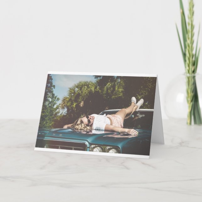 Vintag Monroe Inspiriert Karte (Vorderseite)