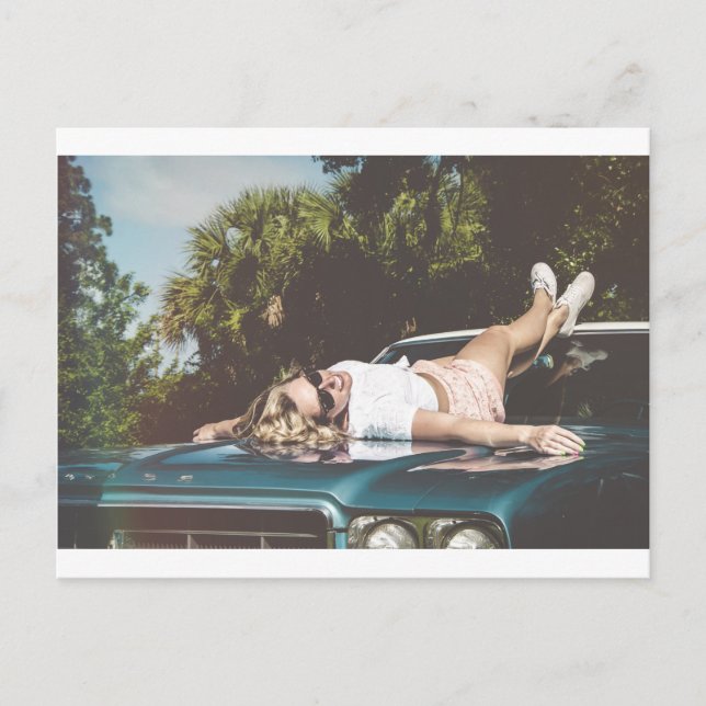 Vintag Monroe Inspiriert Postkarte (Vorderseite)