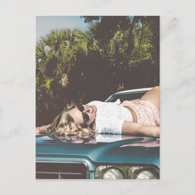 Vintag Monroe Inspiriert Postkarte (Vorderseite)