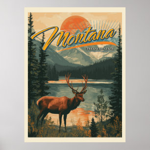 Vintag Montana Poster