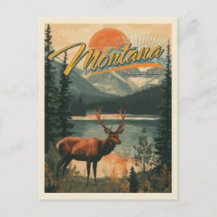Vintag Montana Postkarte