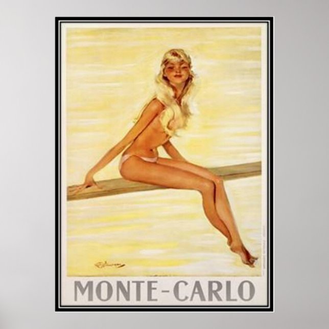 Vintag Monte-Carlo, Monaco - Poster (Vorne)