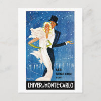 Vintag Monte Carlo Winterurlaub Ad