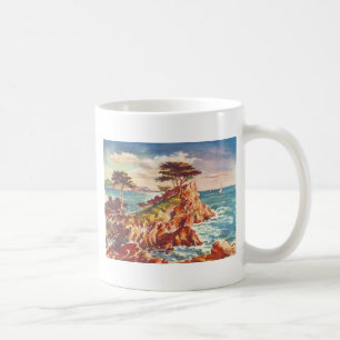 Vintag Monterey Coastline Californien Tourismus US Tasse